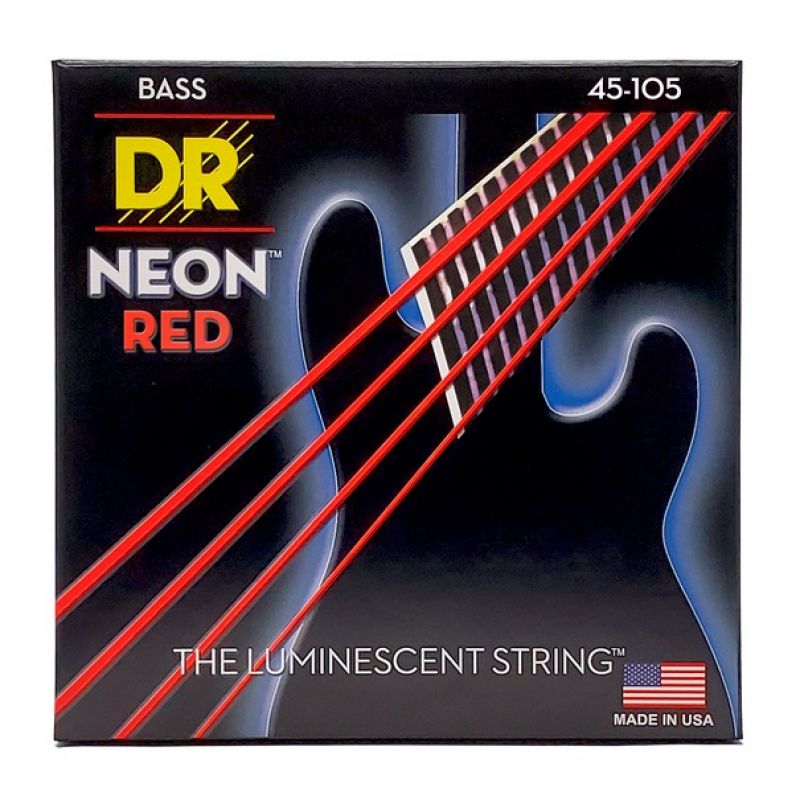 Набор струн DR Strings NEON Red Bass - Medium (45-105)